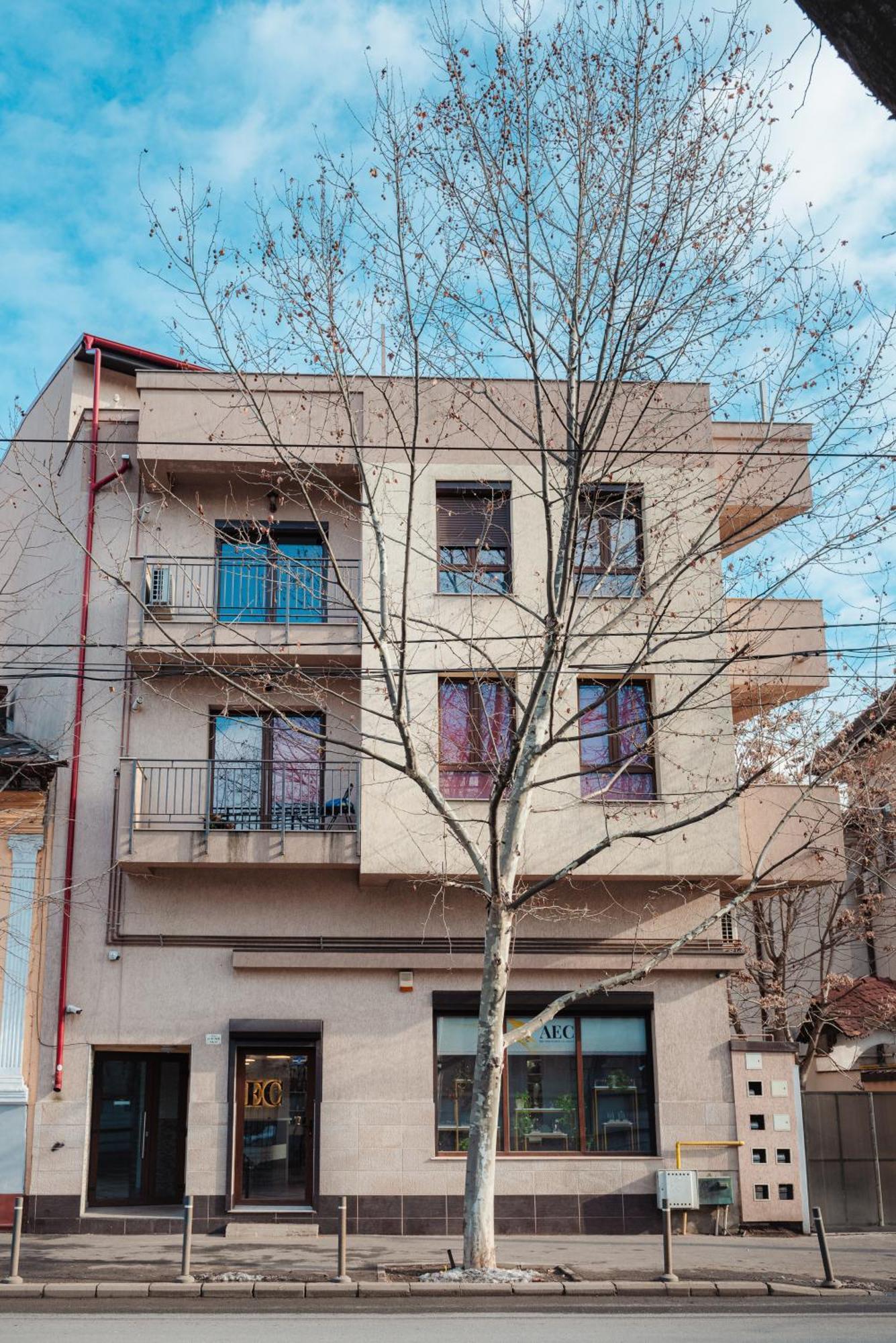 בוקרשט Downtown Apartment Boutique - Blue & Pink מראה חיצוני תמונה