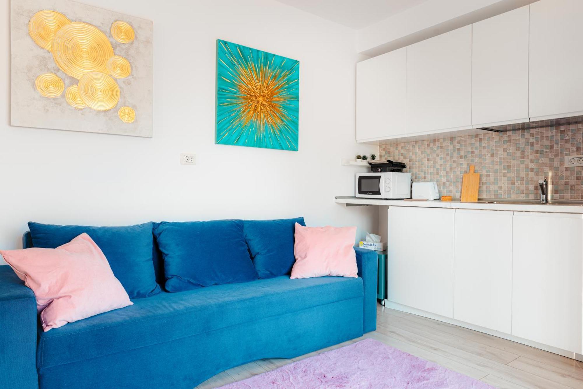 בוקרשט Downtown Apartment Boutique - Blue & Pink מראה חיצוני תמונה