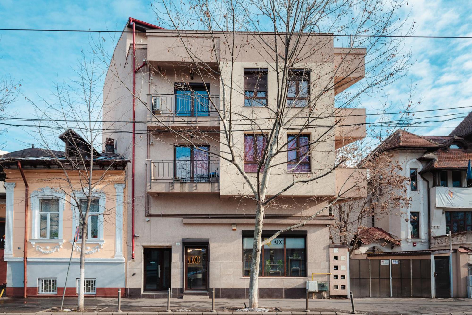 בוקרשט Downtown Apartment Boutique - Blue & Pink מראה חיצוני תמונה
